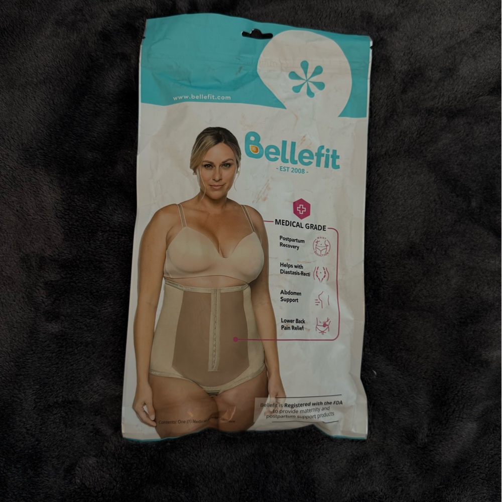 NWT Bellefit Postpartum Shapewear Bodysuit in Beige
